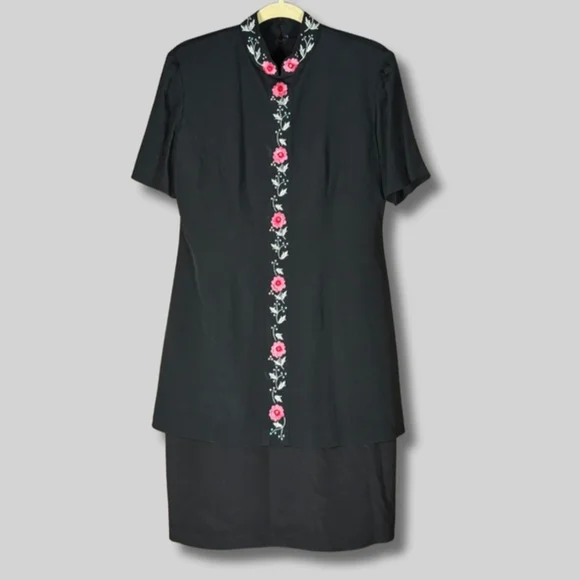 Vintage Karin Stevens Dress Sz 10 - Picture 1 of 4